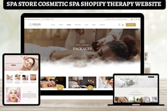 design spa website message therapy website beauty salon website spa store