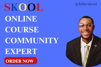 build, setup and optimize your skool online course community