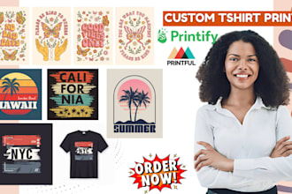 design custom retro and vintage graphic tshirt,spiritual quote for etsy pod shop