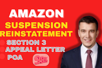 reinstate amazon account fix section 3 suspension appeal letter listing poa
