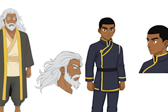 draw anime art, cartoon character nsfw, anime character live2d model and 2d art
