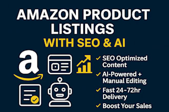 write SEO optimized amazon product listings using ai tools