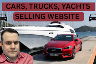 do cars selling website, motorbike, truck, canoe yacht selling or rental website