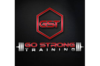 design express powerful personal trainer logo