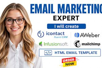icontact fluent crm automation aweber infusionsoft mailchimp html email template