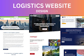 create a logistics website or freight website for your logistics company
