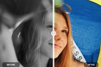 enhance, restore or colourize black and white photos