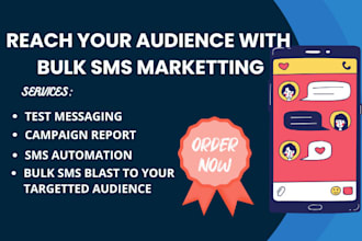 blast bulk SMS marketing and SMS automation campaign for USA and canada business