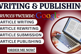 write and publish a research article in a google scholar indexed journal