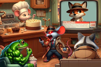 ai children book illustrator and book cover