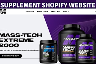 build private label supplement shopify store supplement store supplement website