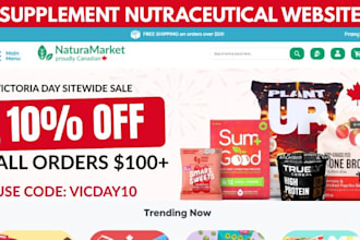 build top selling nutraceutical website peptide sarms store supplement website