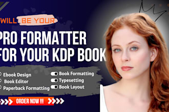 book and ebook formatting, book layout, typeseting and design for KDP