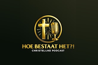 design wonderful christian podcast logo