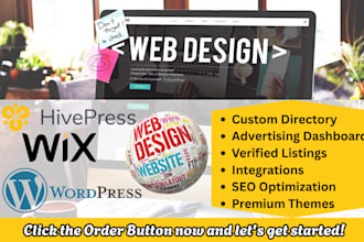 website builder directory website hivepress geodirectory listing wix wordpress