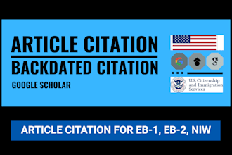 do backdated citation, increase citation for eb1, eb2, niw visa petition