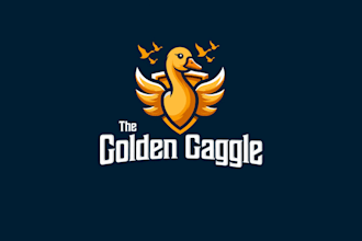 design unique golden goose logo
