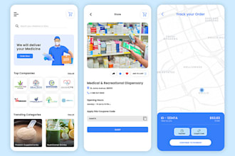 develop pharmacy app, prescription refill app, healthcare product app