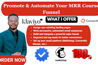 promote your master resell rights course with email marketing funnel automation