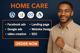 home care leads elderly care senior care home care logo home care website