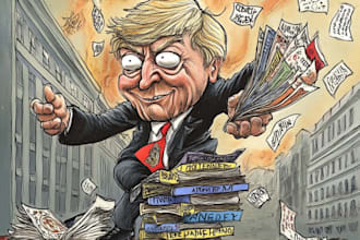 draw political cartoon and caricature