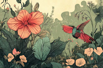 draw realistic scientific botanical illustrations of flowers or plants