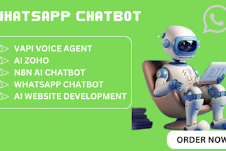 build website ai chatbot custom whatsapp chatbot n8n fix flows and automations