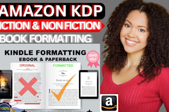 professionally format edit your fiction and non fiction book