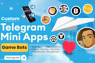 crypto telegram game bot, telegram mini app, telegram webapp, game bot developer
