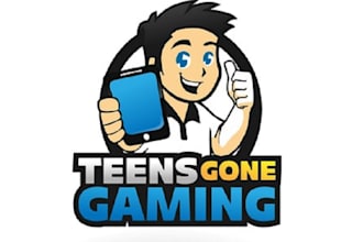 design cartoon mobile app company logo