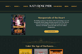 author website ebook website landing page business website