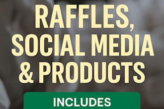 write ai powered text for raffles, social media and product promotion