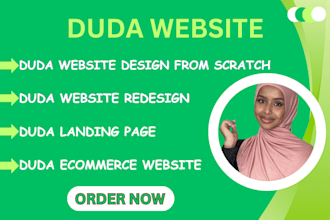 build a custom website using duda website builder for your business