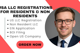 create your US llc, get ein, boi, and guide you to bank account setup