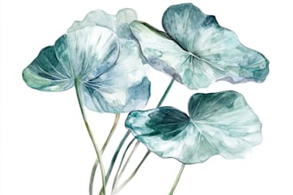 draw watercolor floral illustration