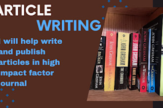 write and publish article in peer review journals for eb1 criteria