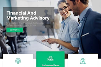 design bookkeeping website finance website tax website, tax on wordpress or wix