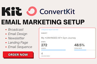 create kit email sequence convertkit landing page beehiiv brevo email template