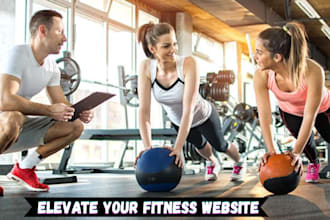 design a modern yoga fitness website sports personal trainer gym website