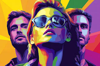 make a beautiful wpap pop art portrait