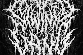 draw black, slam, or death metal logo for your band