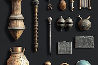 create props and objects in 3d