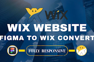 clone, convert figma to wix website, design or redesign and wix landing page