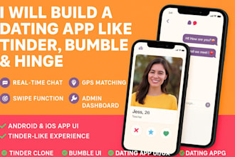 build or clone dating app like tinder, bumble, hinge, badoo, match making app