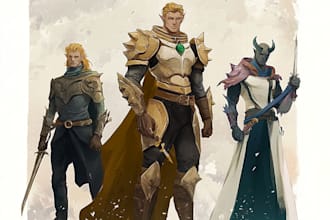 draw your dnd character art
