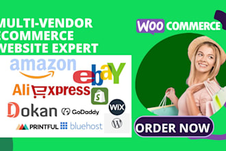 design multi vendor wordpress marketplace website woocommerce multi vendor store