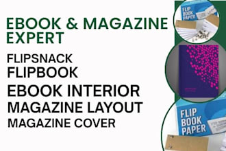 design a flipsnack, heyzine flipbook, book interior, fiction book, magazine