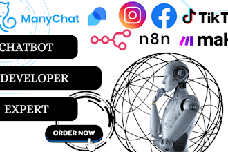manychat whatsapp chatbot manychat bot n8n social media ai chatbot automation
