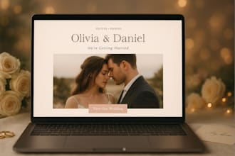 create a beautiful wedding website for your big day