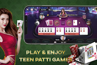 build blackjack, poker, baccarat, crash game, rummy game, teen patti
